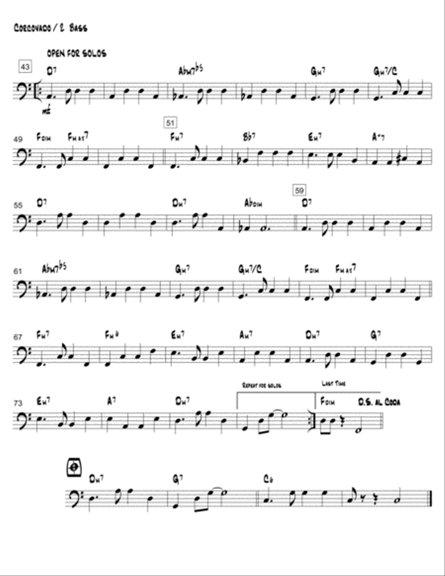 Quiet Nights Of Quiet Stars (Corcovado) Jazz Ensemble scores gallery preview page 5