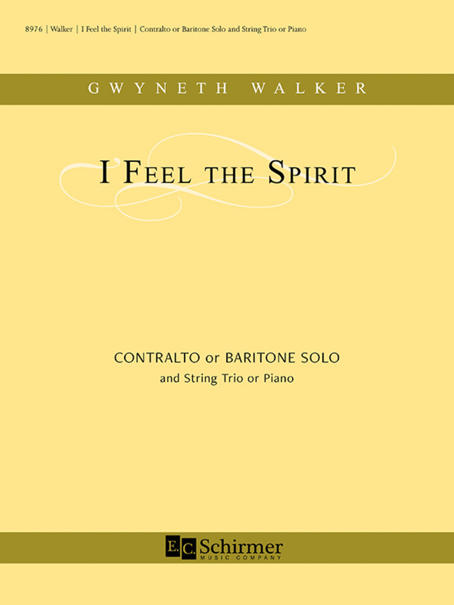 I Feel the Spirit (Piano/Vocal Score) Cello scores gallery preview page 1