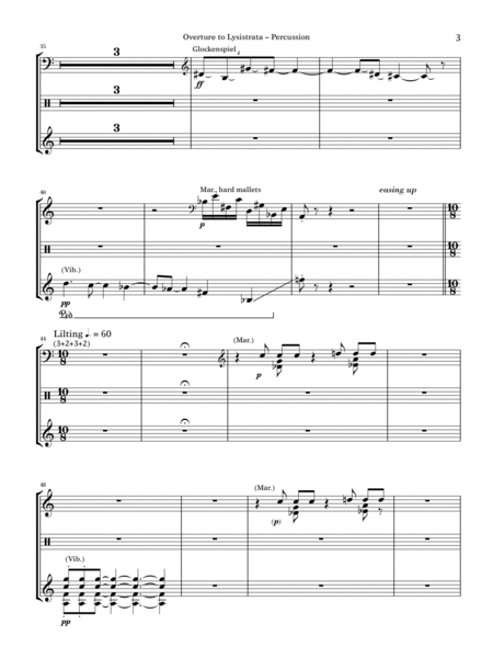 Overture to Lysistrata (arr. Peter Stanley Martin) - Percussion