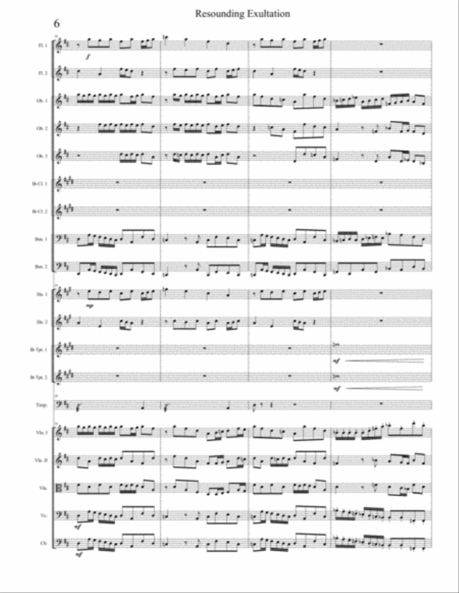 Resounding Exultation Resounding Exultation Chamber Orchestra scores gallery preview page 6