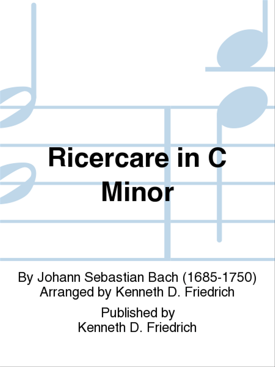 Ricercare in C Minor Euphonium scores gallery preview page 1