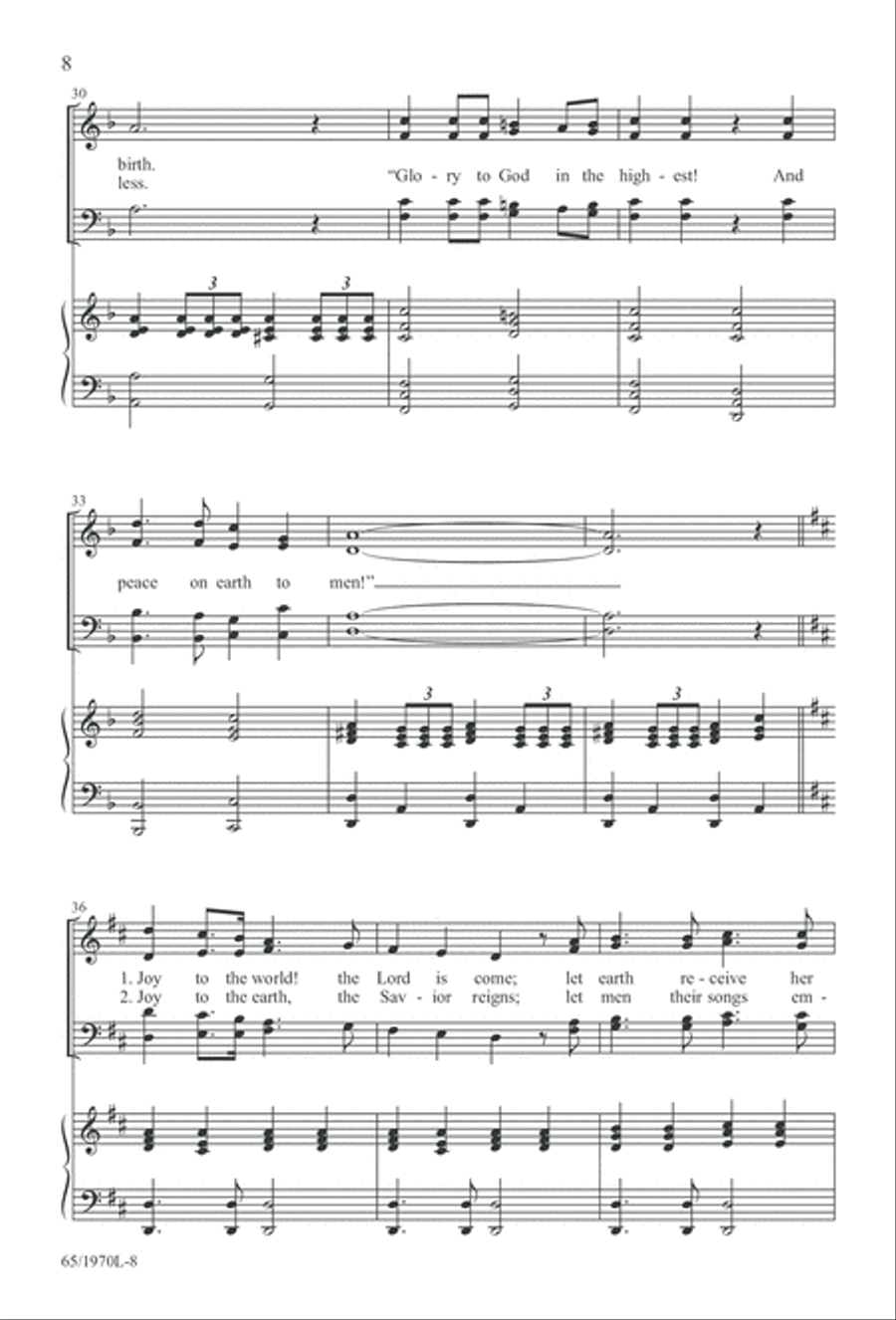 A Great and Mighty Wonder 4-Part scores gallery preview page 9