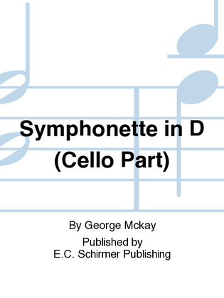 Symphonette in D (Cello Part)