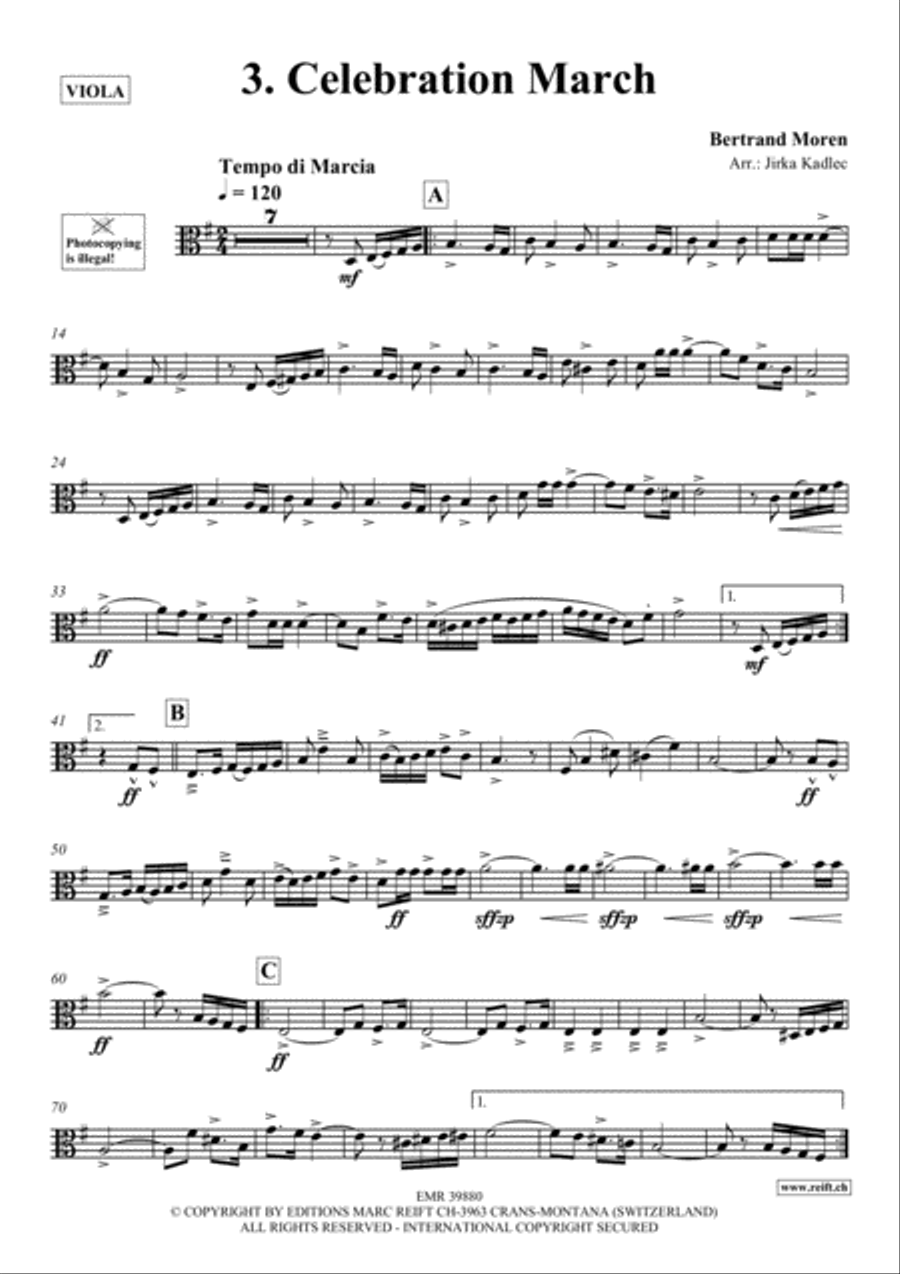 10 Greatest Famous Marches Viola scores gallery preview page 5