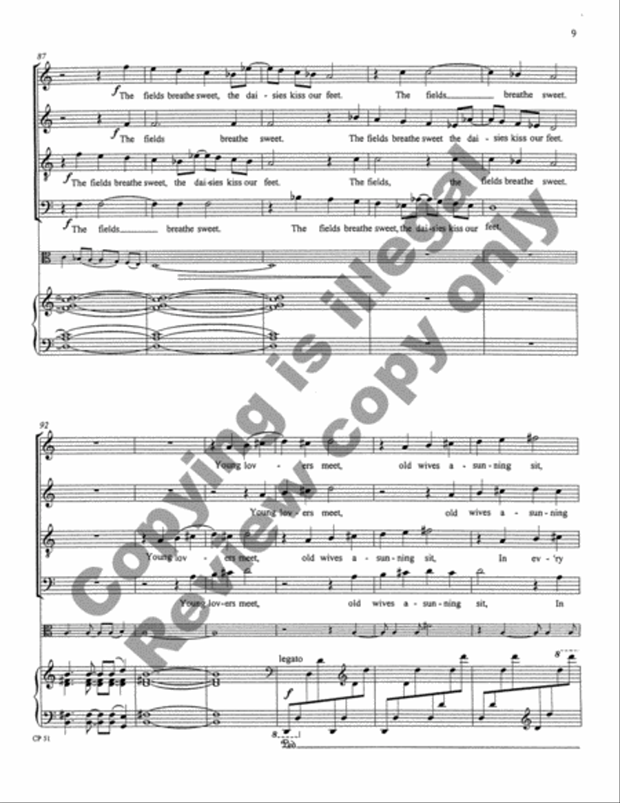 A Song, A Prayer, A Voyage 4-Part scores gallery preview page 38