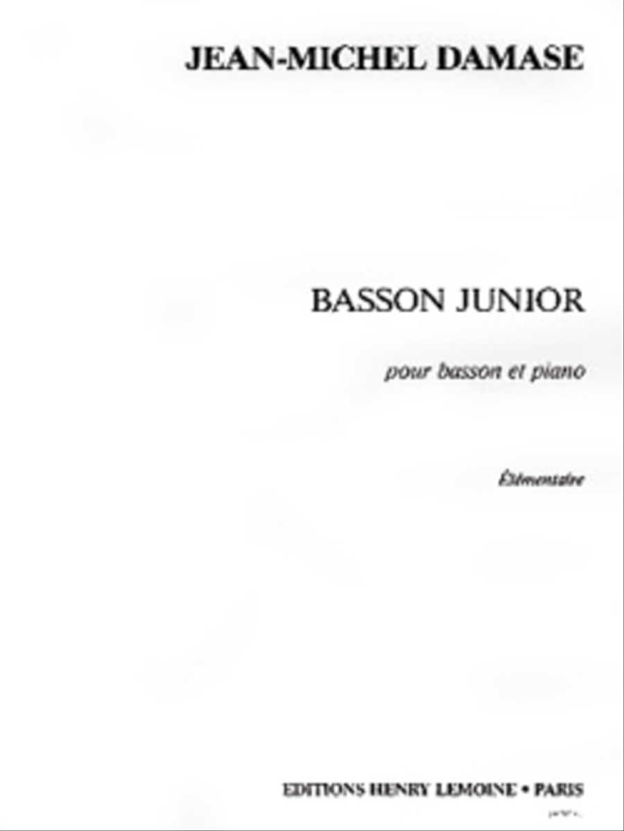 Basson Junior Basson Junior Bassoon Solo scores gallery preview page 1