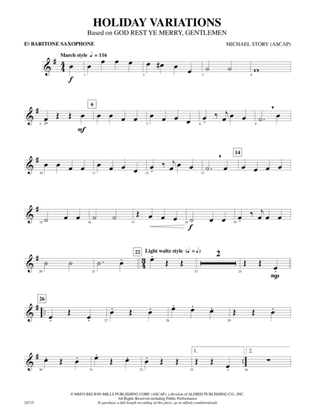 Holiday Variations (Based on "God Rest Ye Merry, Gentlemen"): E-flat Baritone Saxophone