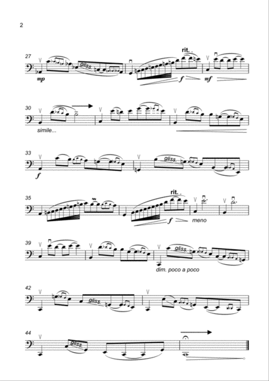 Interno 1,2,3,4. (Cello Solo) Cello Solo scores gallery preview page 3