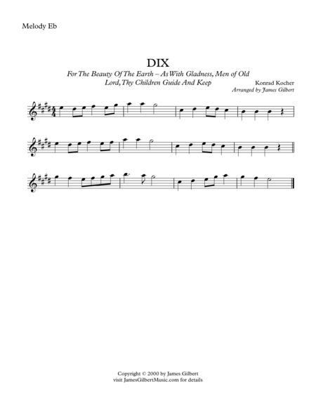 DIX (For The Beauty Of The Lord)