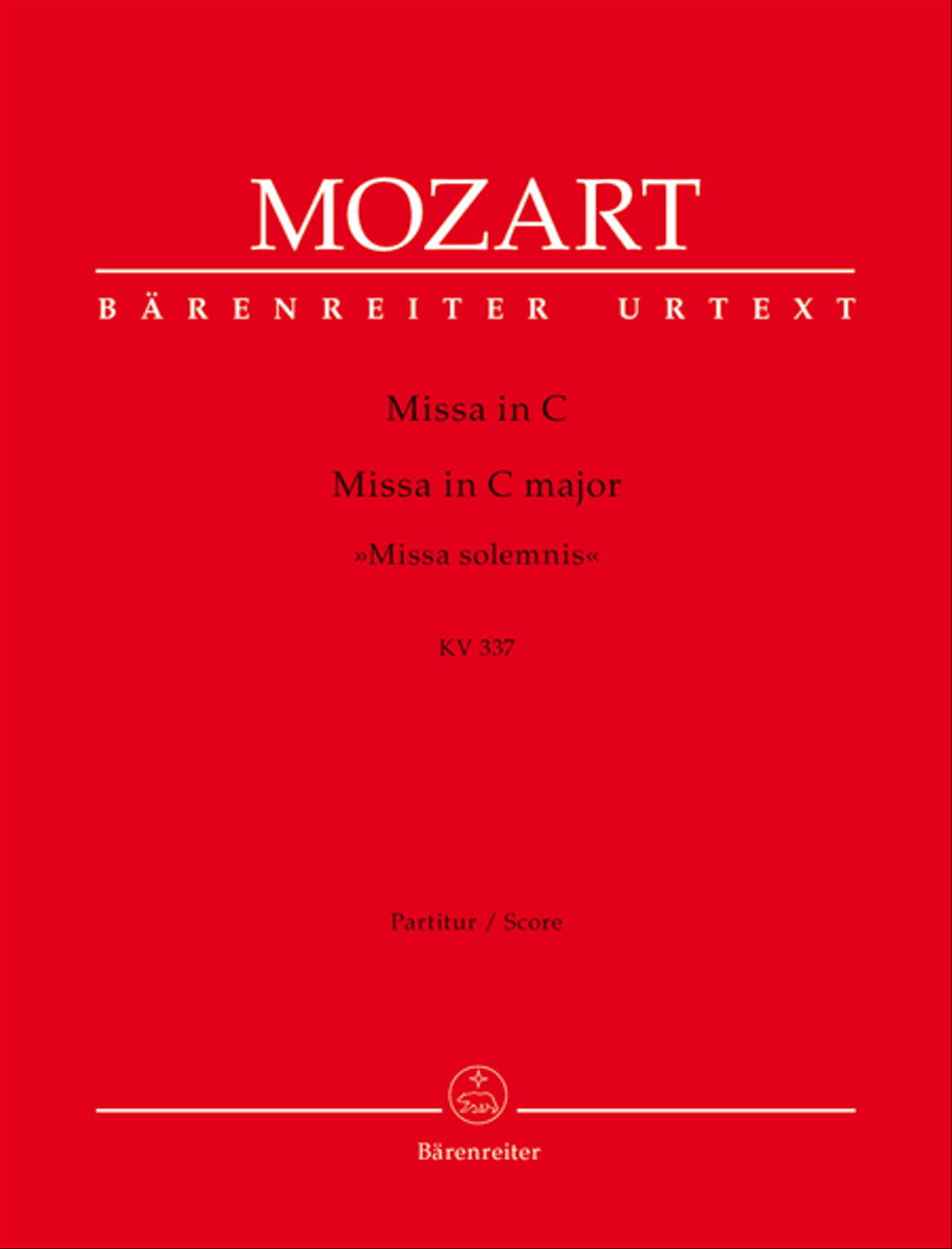 Book cover for Missa C major, KV 337 'Missa solemnis'