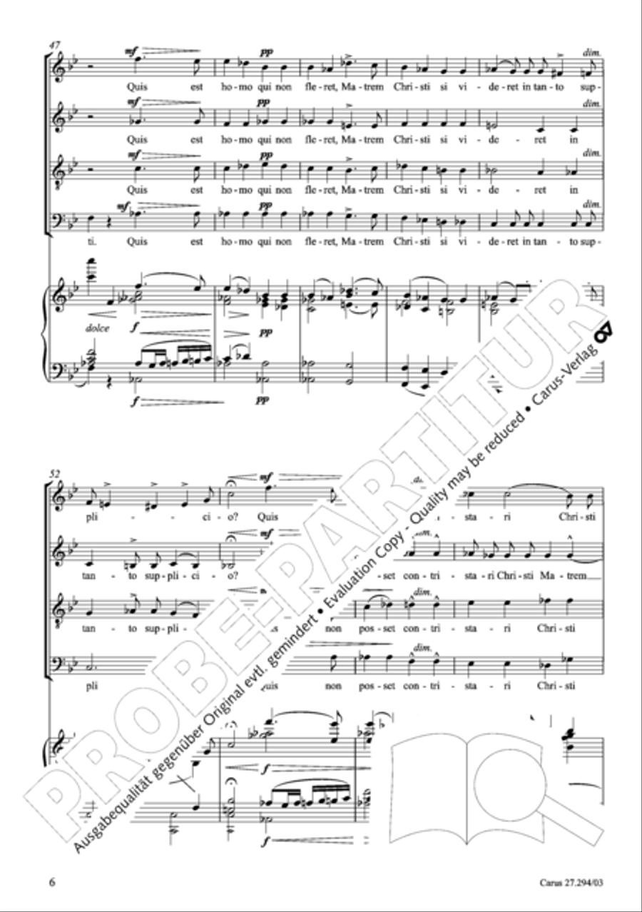 Stabat mater Voice scores gallery preview page 7