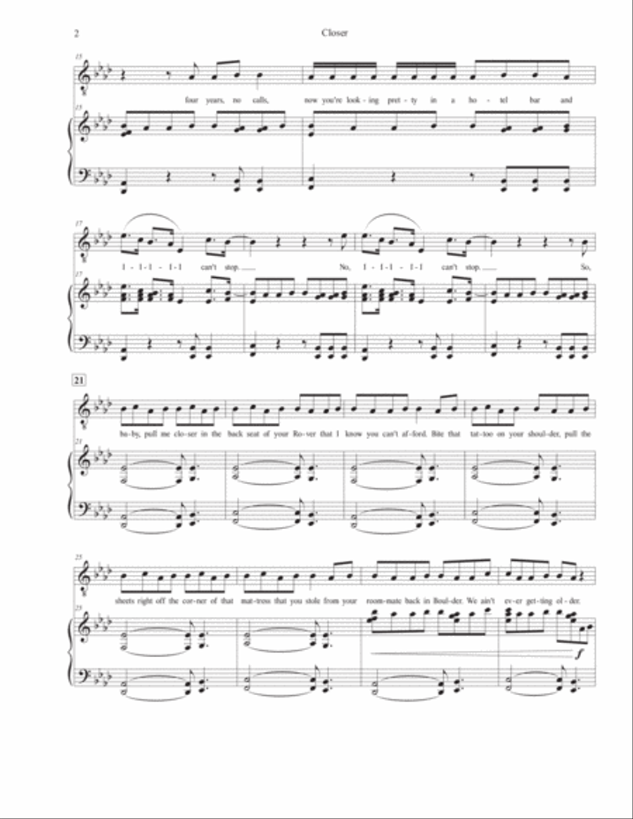 Closer Voice scores gallery preview page 3