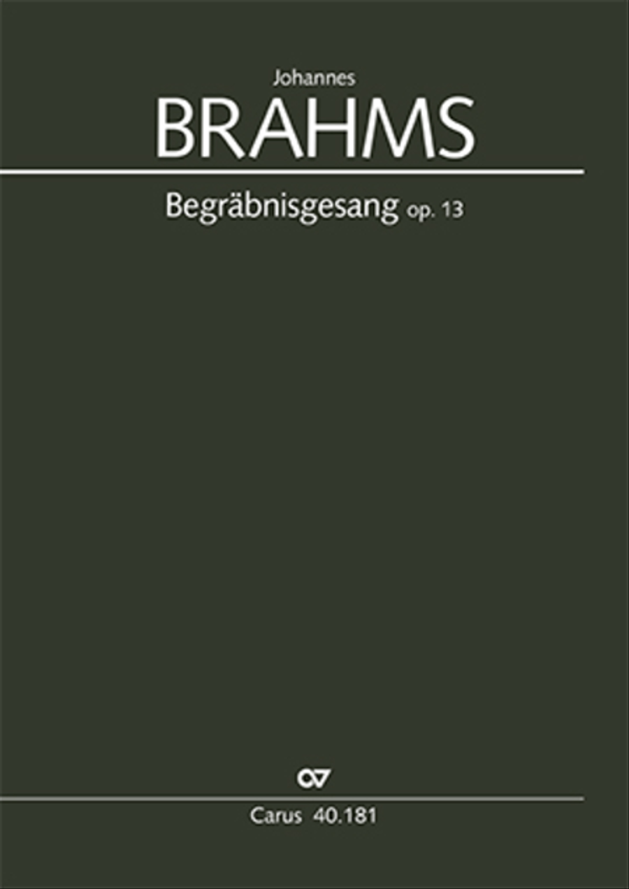 Now we lay to rest the body (Begrabnisgesang) Choir scores gallery preview page 1