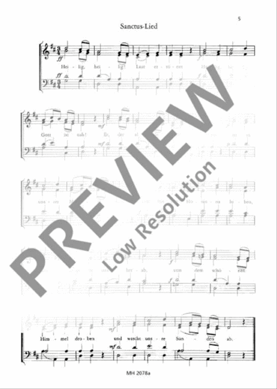 Deutsche Bauernmesse Deutsche Bauernmesse Mixed Choir scores gallery preview page 6