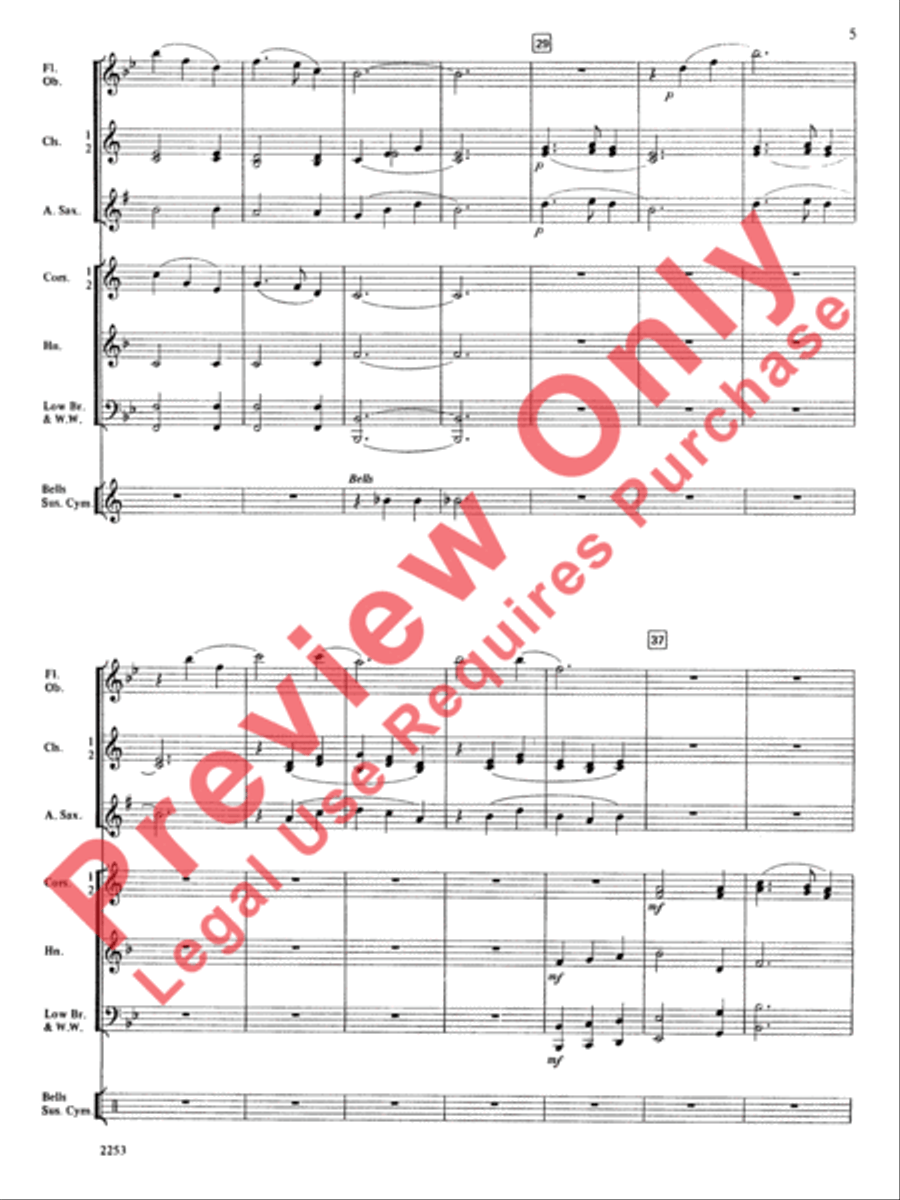 Silent Night Silent Night Concert Band scores gallery preview page 6