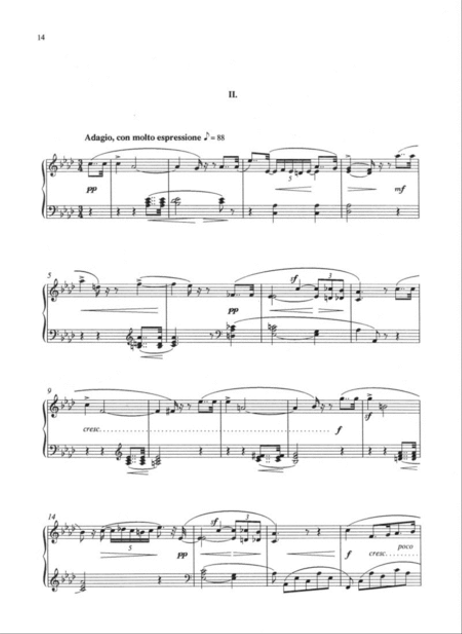 Piano Sonata in C Minor by Walter Carroll Piano Solo Sheet Music