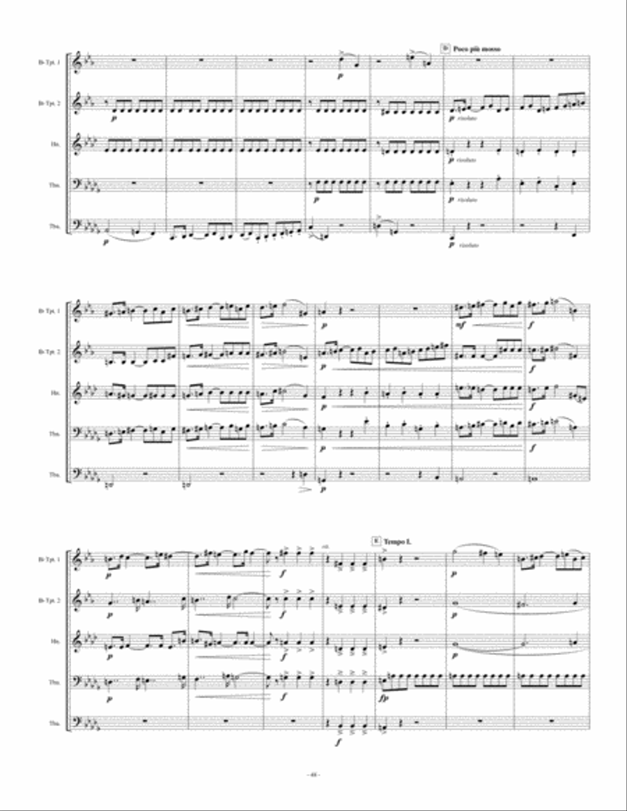 Quintet No. 3 Brass Quintet scores gallery preview page 5