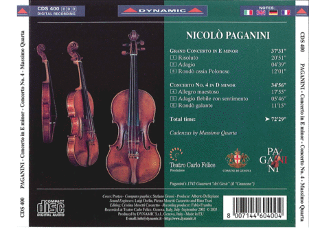 Volume 3: Violin Concertos on Pagan