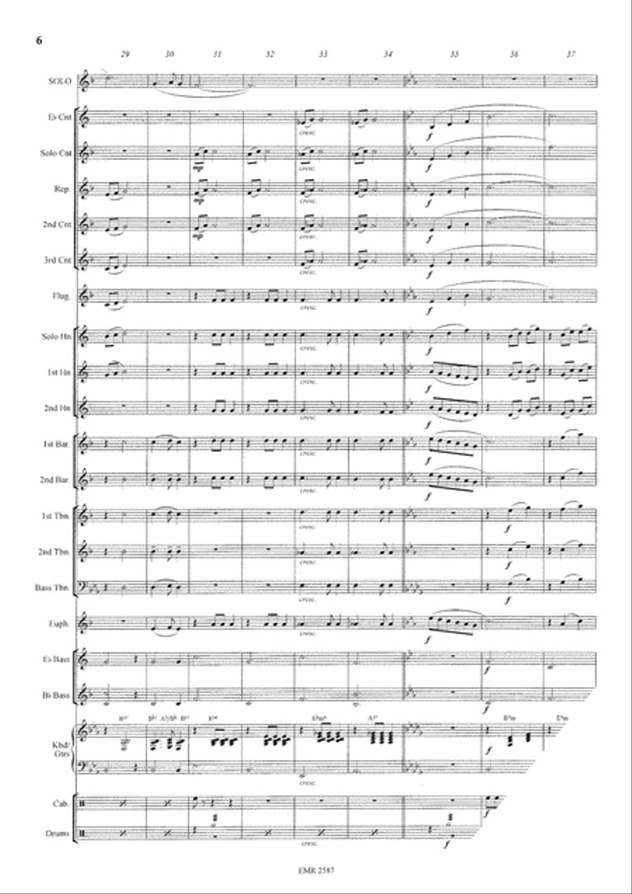 Morning Has Broken Brass Band scores gallery preview page 7