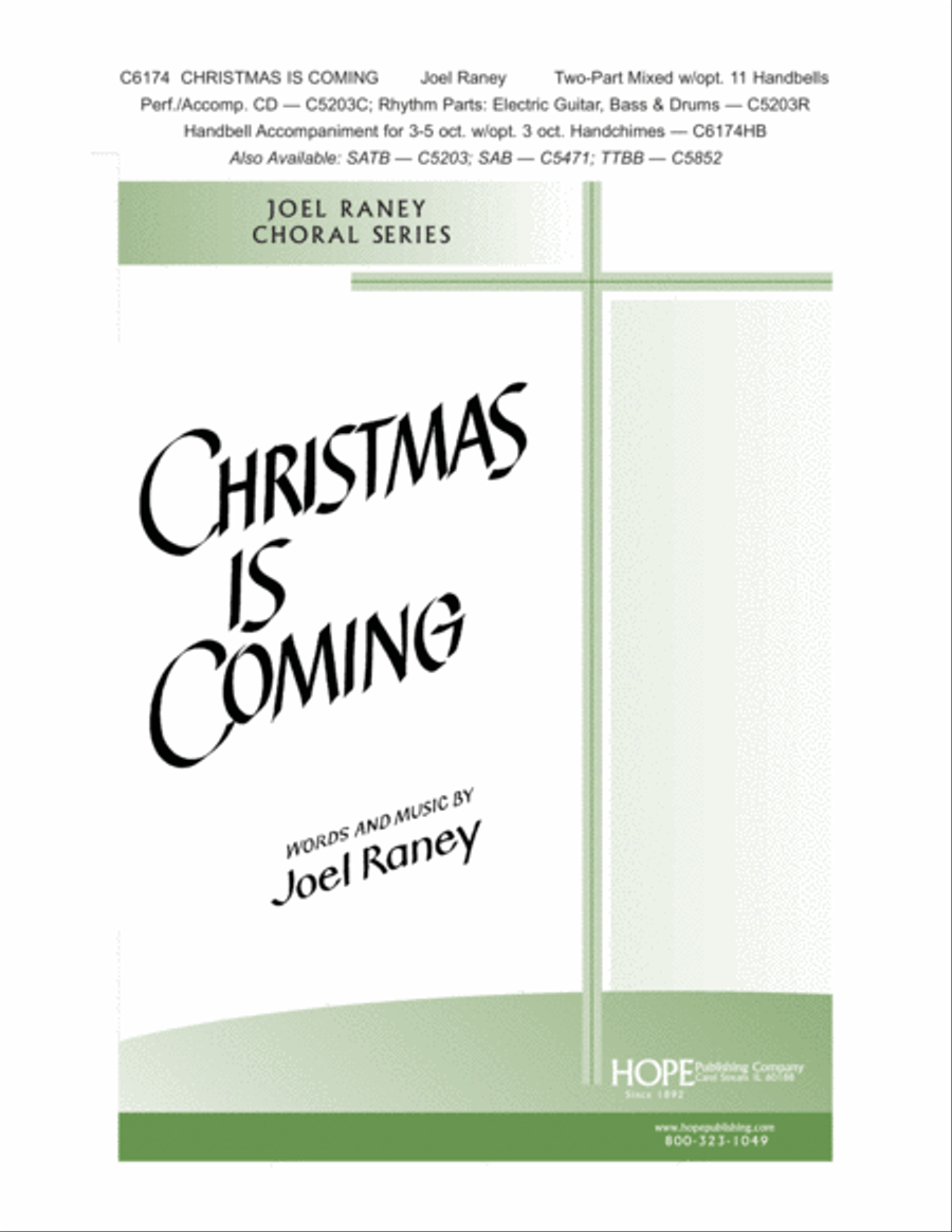 Christmas Is Coming Choir scores gallery preview page 1