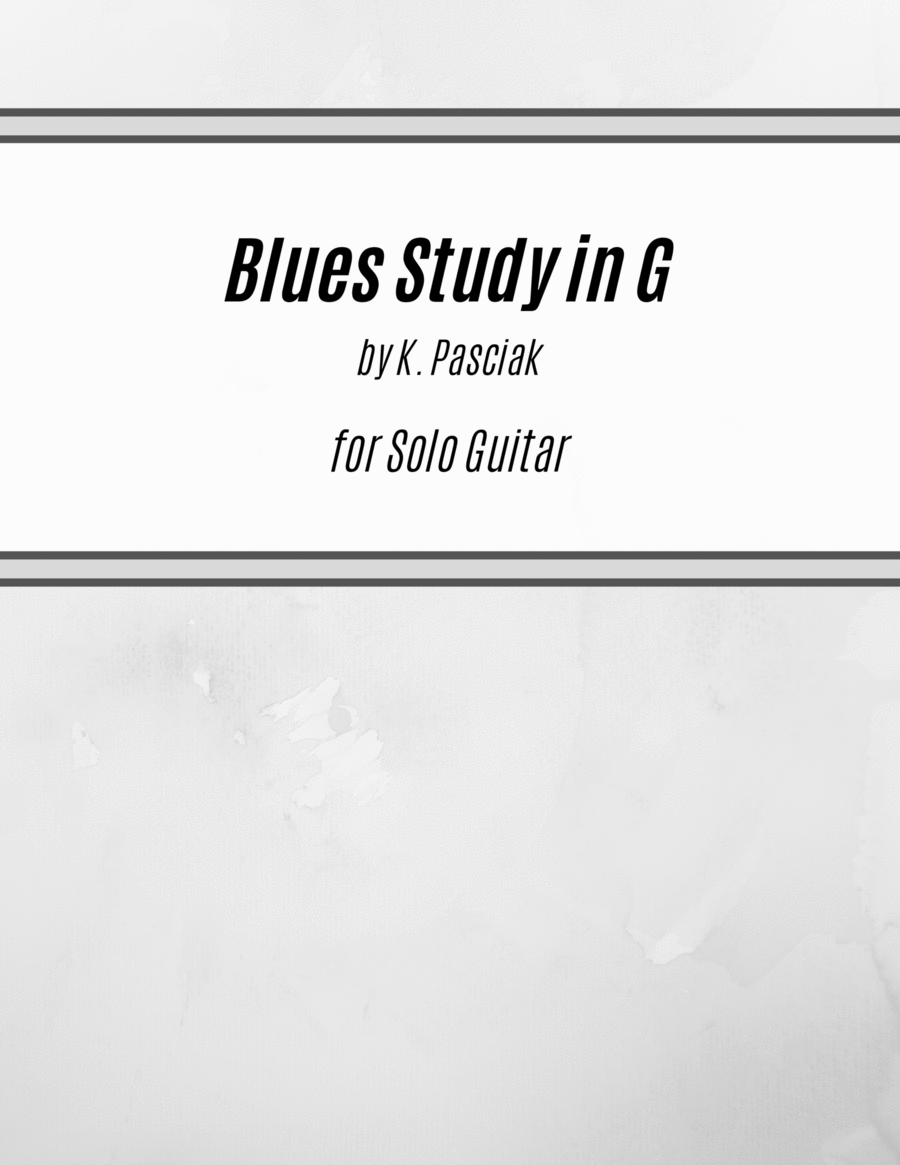 Blues Study in G (for Solo Guitar) image number null