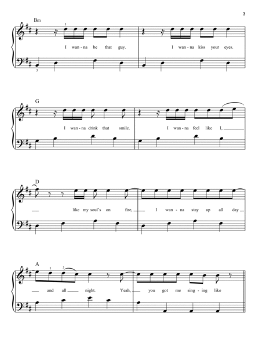 Shivers Easy Piano scores gallery preview page 3