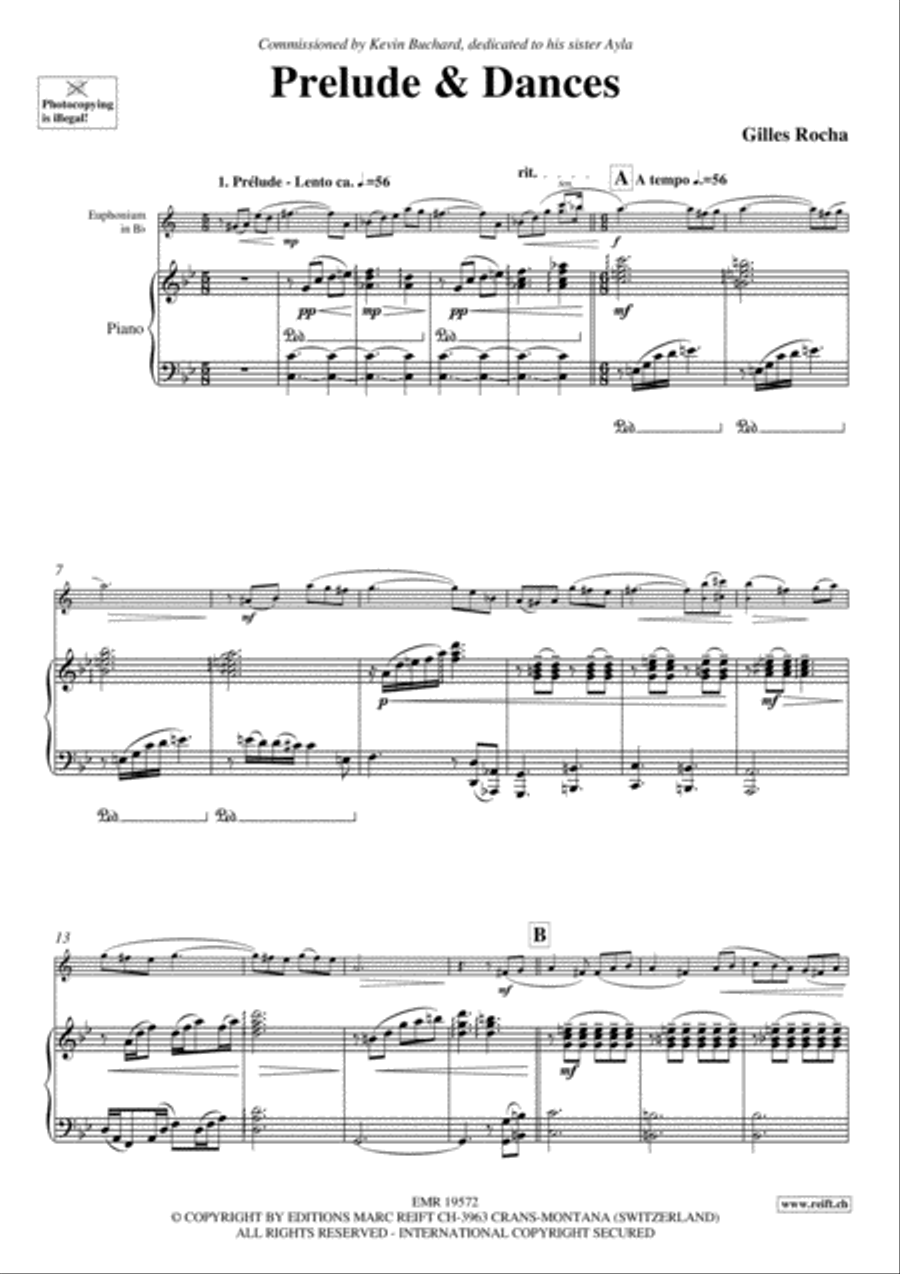Prelude & Dances Prelude & Dances Euphonium scores gallery preview page 3
