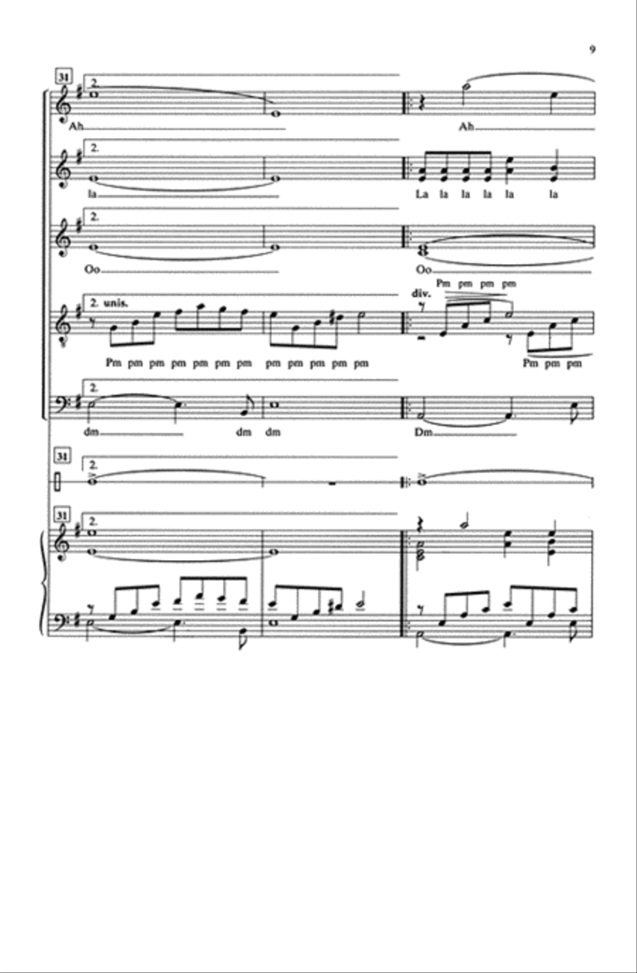 Tango to Evora (SATB) 4-Part scores gallery preview page 8