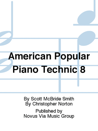 Book cover for American Popular Piano Technic 8