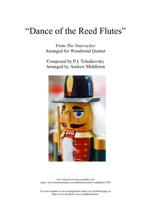 Book cover for Dance of the Reed Flutes arranged for Woodwind Quintet