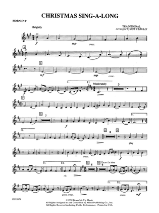 Christmas Sing-a-Long: 1st F Horn