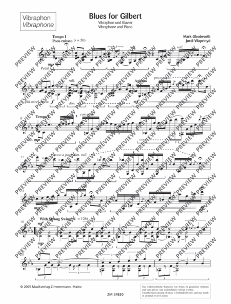 Blues for Gilbert Piano Accompaniment scores gallery preview page 15