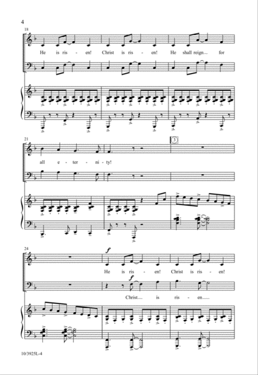 Resurrection Victory 4-Part scores gallery preview page 4