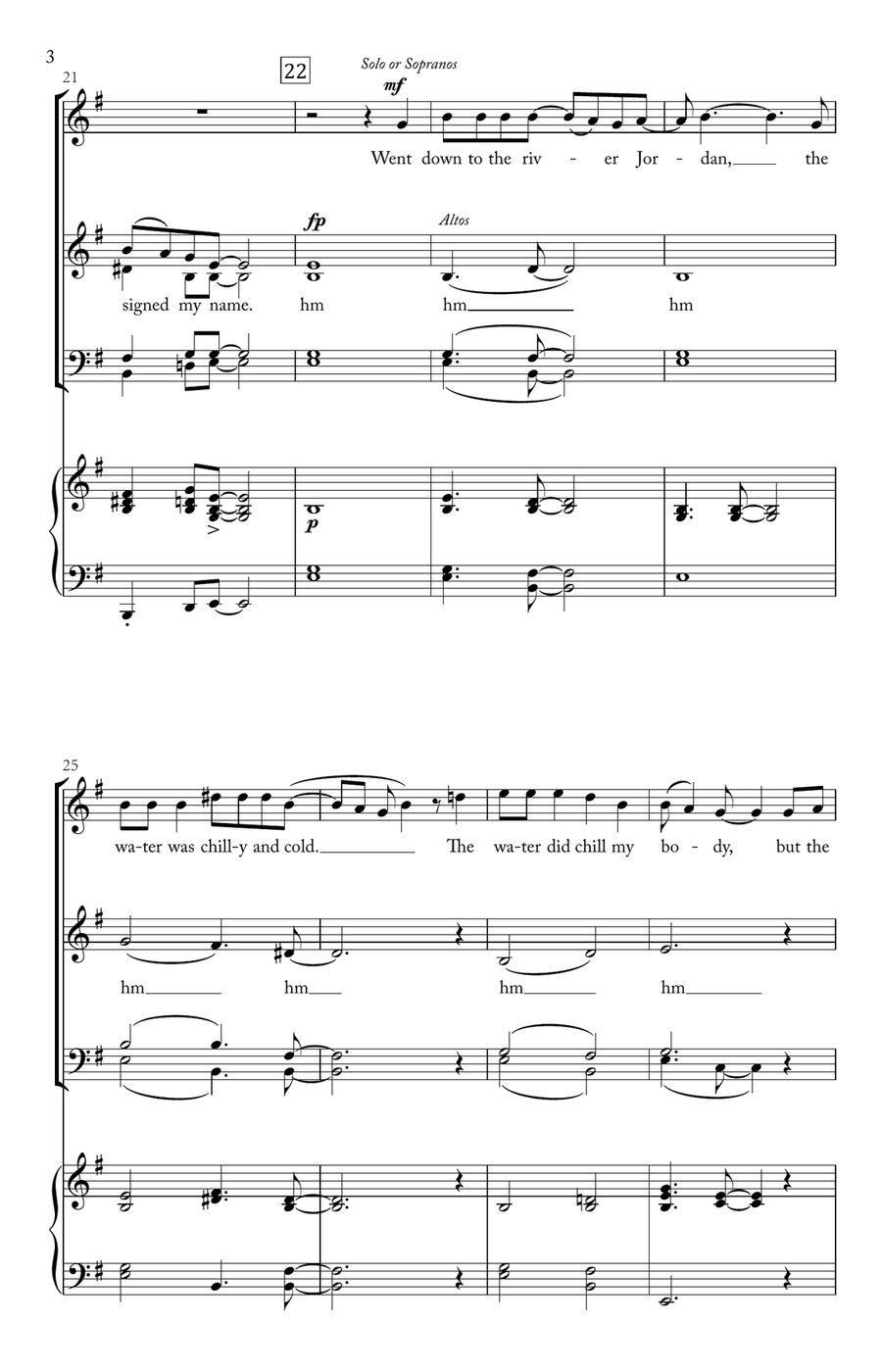 Wade in the Water / Lord, I Know I Been Changed (SATB) 4-Part scores gallery preview page 4