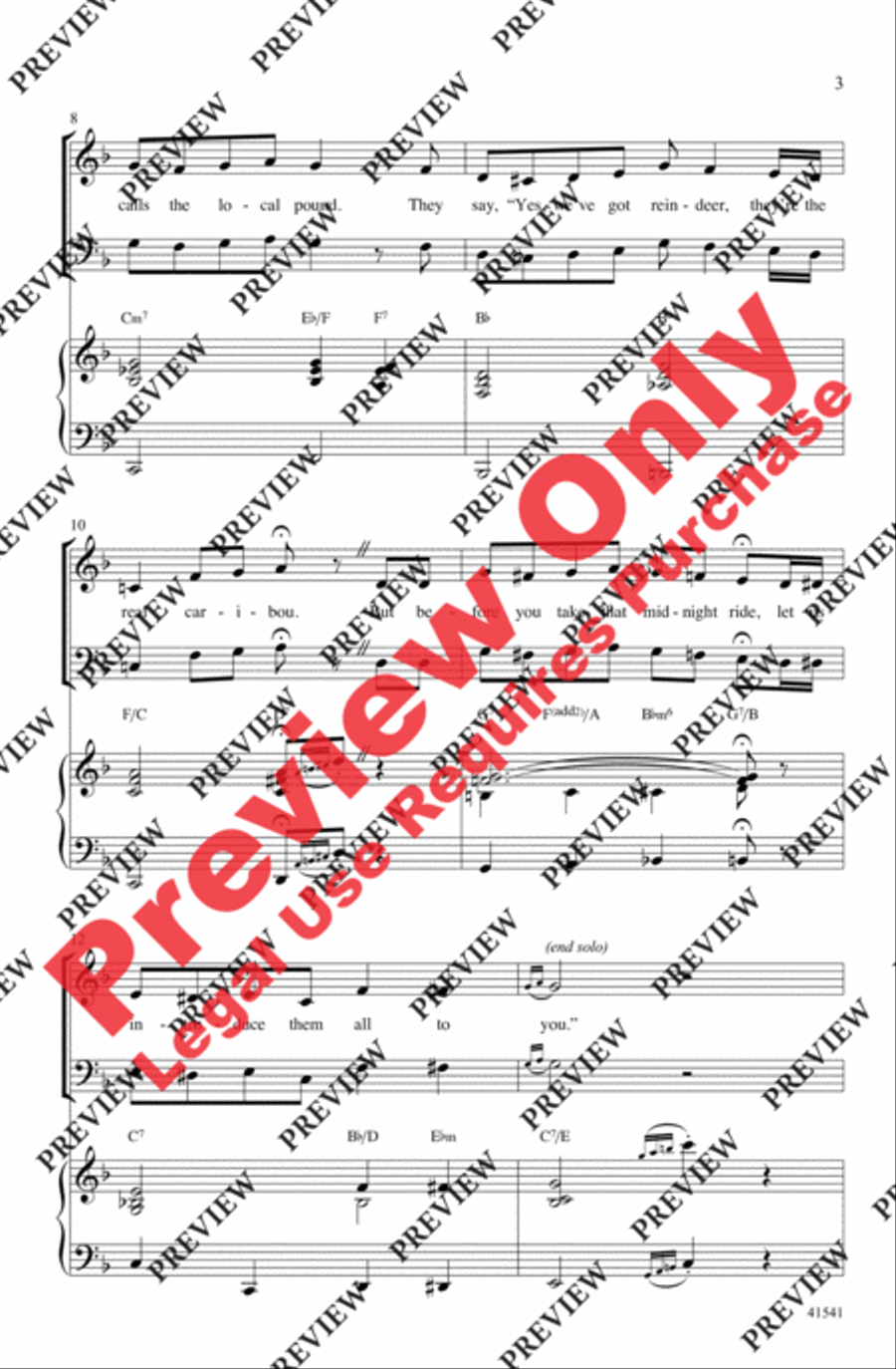 Santa's Crazy Reindeer 3-Part scores gallery preview page 3