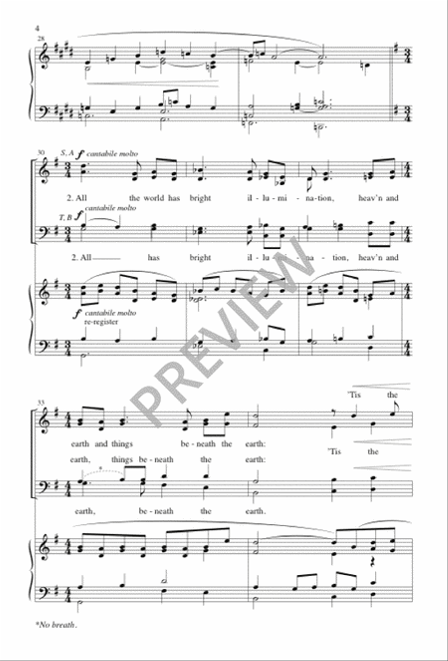 Come, and Let Us Drink of That New River 4-Part scores gallery preview page 5