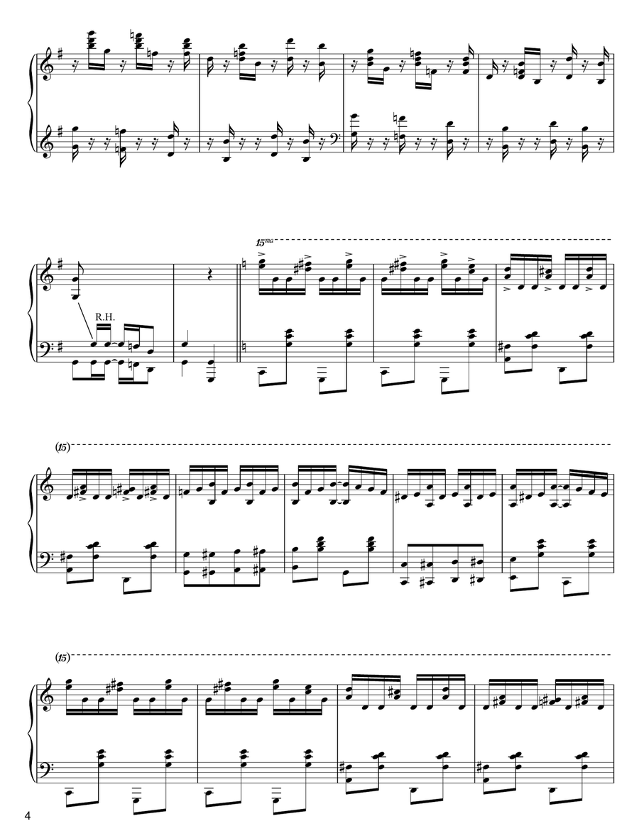 Black And White Rag Black And White Rag Piano Solo scores gallery preview page 4