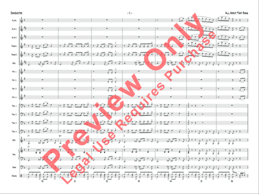All About That Bass Jazz Ensemble scores gallery preview page 6