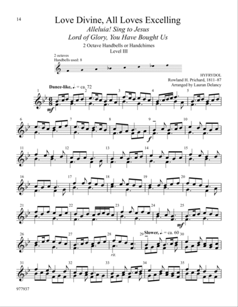 Ring Eight: Hymns for the Church Year Handbell Choir scores gallery preview page 7