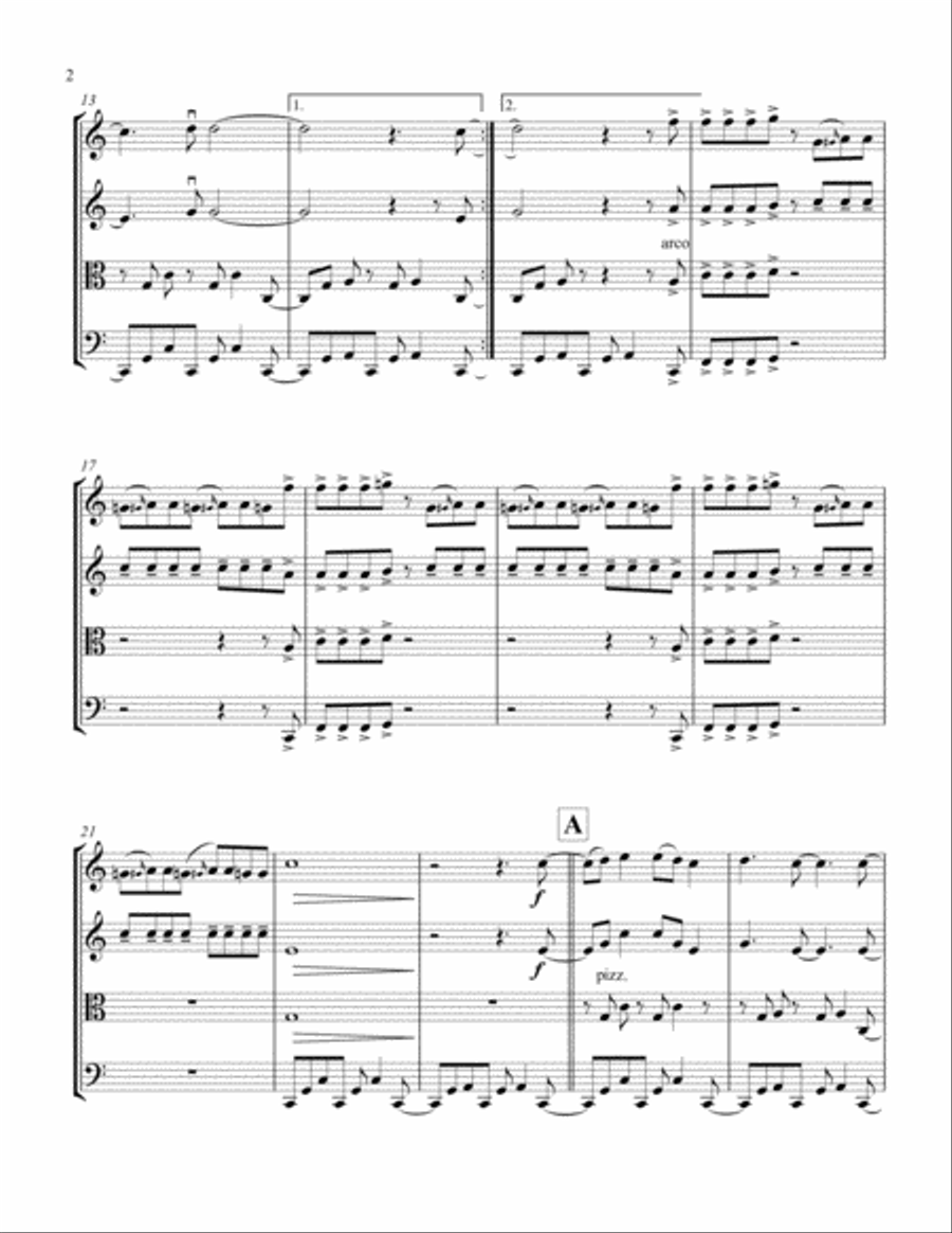 Linus And Lucy String Quartet scores gallery preview page 2