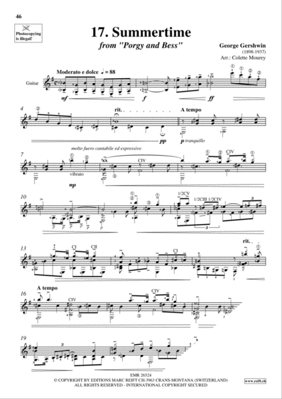 Gershwin 20 Greatest Hits Guitar scores gallery preview page 19