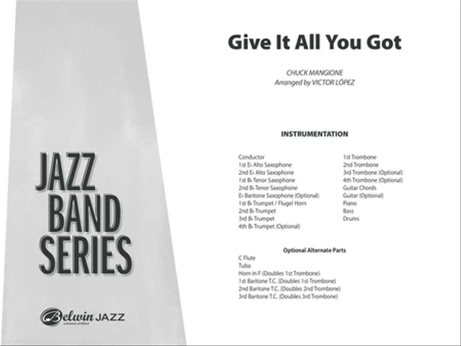 Give It All You Got Jazz Ensemble scores gallery preview page 2