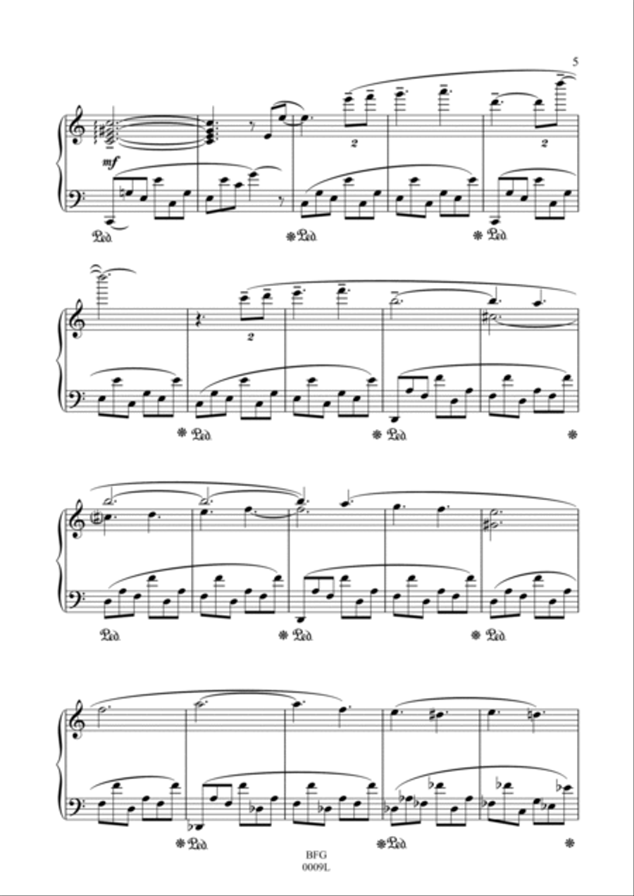 Legend Piano Solo scores gallery preview page 5