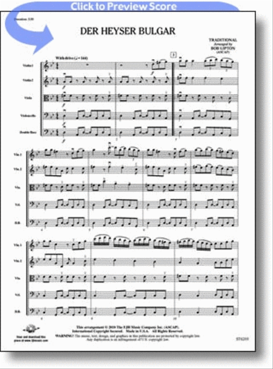 Der Heyser Bulgar String Orchestra scores gallery preview page 1