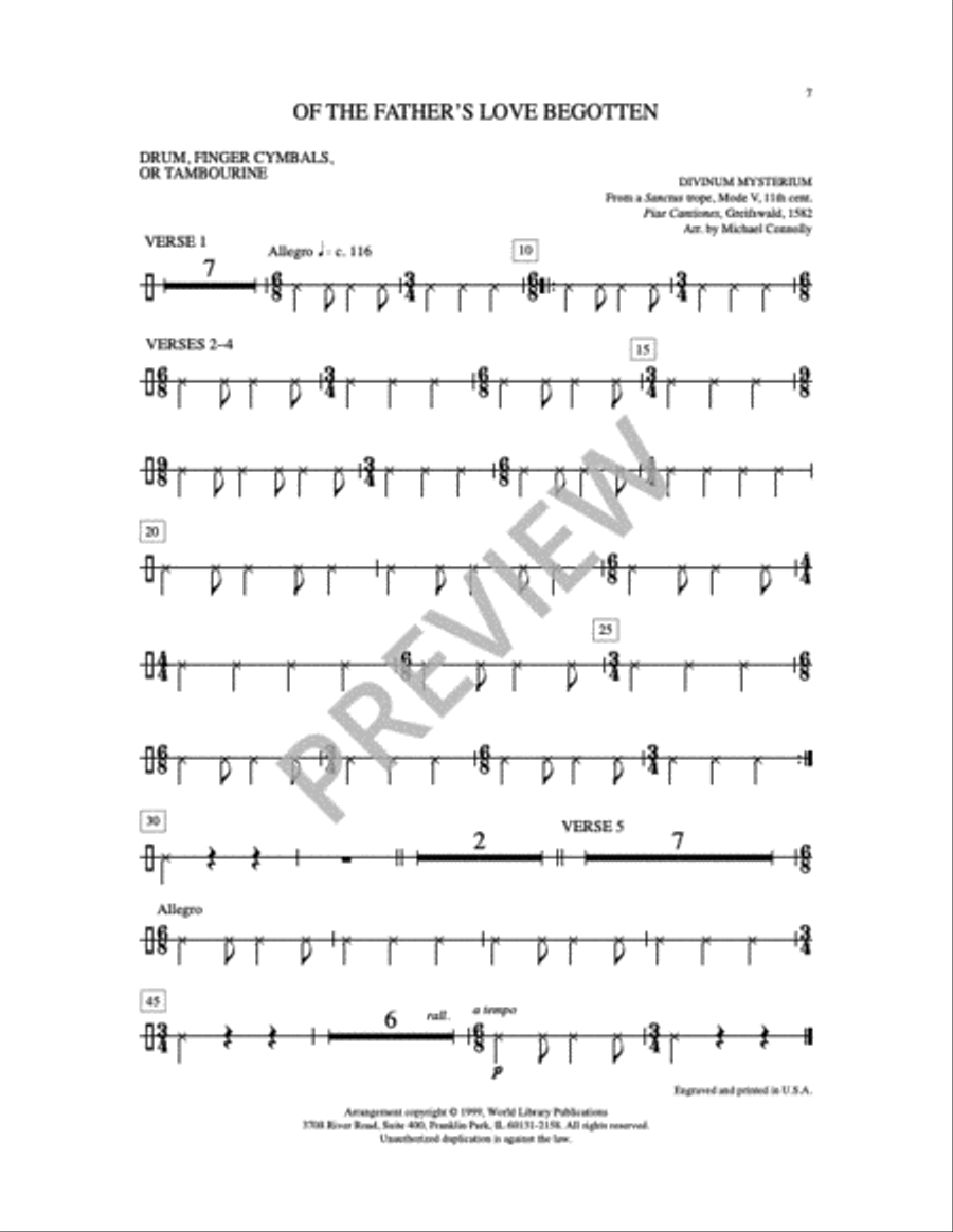 Of the Father's Love Begotten 2-Part scores gallery preview page 6