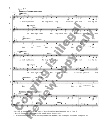 Carols of the Nativity: 4. A Christmas Lullaby (Choral Score) image number null