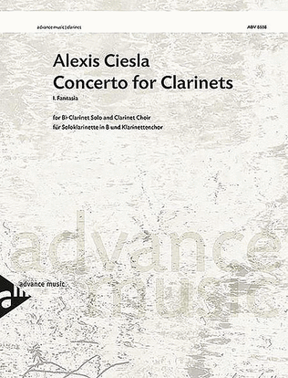 Book cover for Concerto for Clarinets, First Movement -- Fantasia