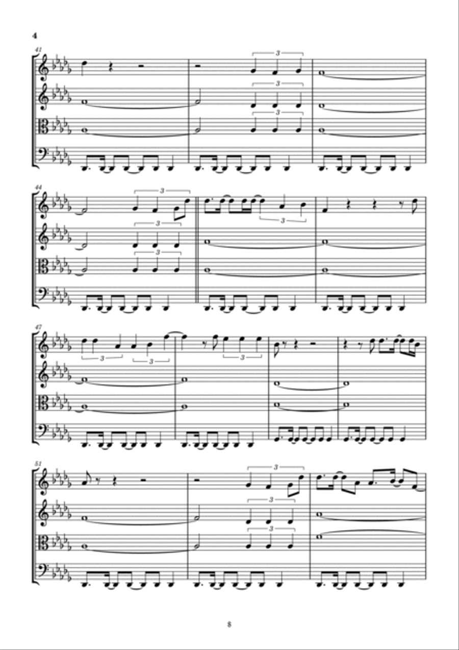 I Thank God String Quartet scores gallery preview page 5