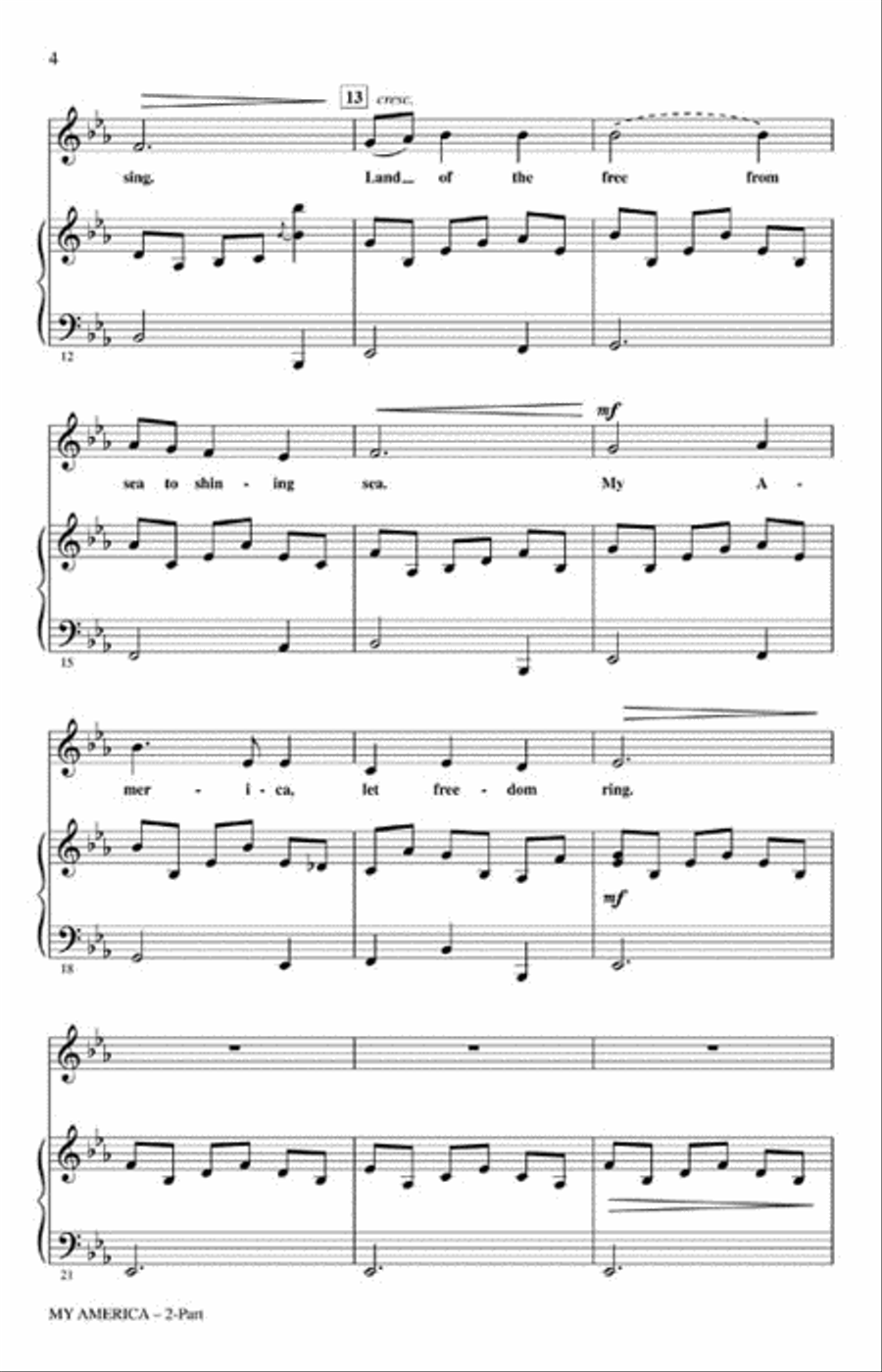 My America My America 2-Part scores gallery preview page 3