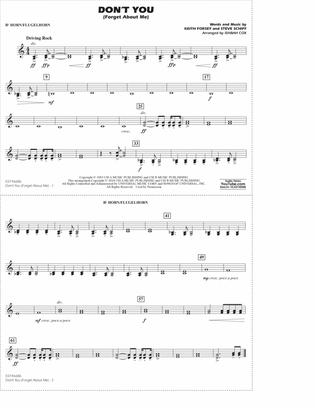 Don't You (Forget About Me) (arr. Ishbah Cox) - Bb Horn/Flugelhorn